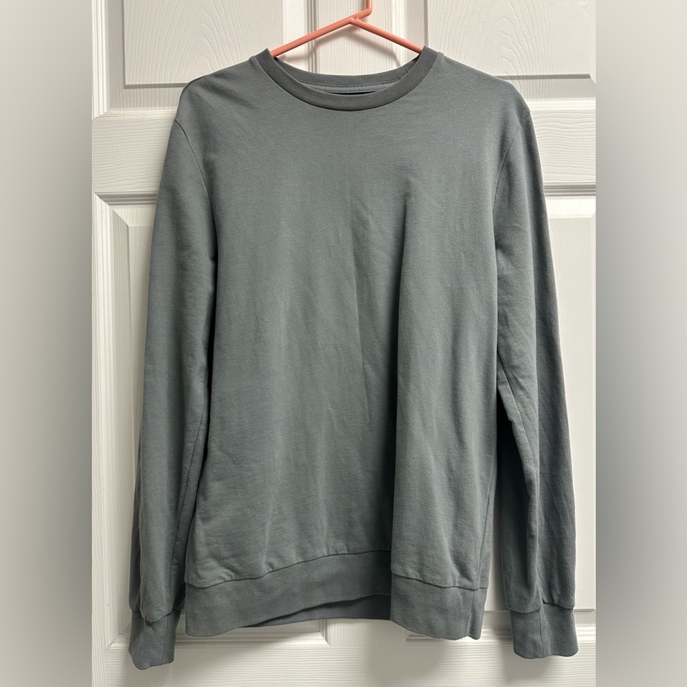 All Saints Haste Men's Charcoal Crewneck Sweater